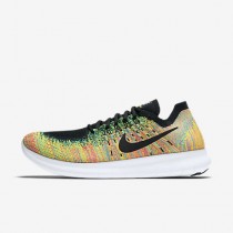 Chaussure Nike Free Rn Flyknit 2017 Pour Homme Running Multicolore/Bleu Lagon/Rouge Cocktail/Noir_NO. 880843-005