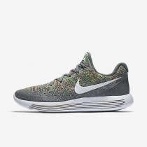 Chaussure Nike Lunarepic Low Flyknit 2 Pour Homme Running Gris Froid/Volt/Bleu Rayonnant/Blanc_NO. 863779-003