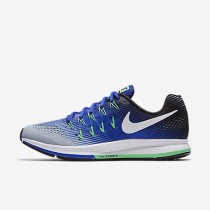 Chaussure Nike Air Zoom Pegasus 33 Pour Homme Running Bleu Souverain/Gris Loup/Noir/Blanc_NO. 831352-008