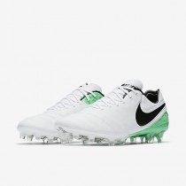 Chaussure Nike Tiempo Legend Vi Fg Pour Homme Football Blanc/Vert Electro/Noir_NO. 819177-103