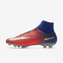 Chaussure Nike Mercurial Victory Vi Dynamic Fit Fg Pour Homme Football Bleu Royal Profond/Cramoisi Total/Zeste D'Agrumes/Chrome_NO. 903609-409