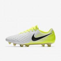 Chaussure Nike Magista Opus Ii Pour Homme Football Blanc/Volt/Gris Loup/Noir_NO. 843813-107