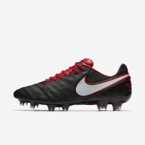 Chaussure Nike Tiempo Legend Vi Fg Pour Homme Football Noir/Rouge Université/Blanc/Blanc_NO. 819177-016