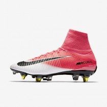 Chaussure Nike Mercurial Superfly V Dynamic Fit Sg-Pro Anti-Clog Pour Homme Football Rose Coureur/Blanc/Noir_NO. 889286-601