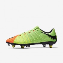 Chaussure Nike Hypervenom Phantom 3 Sg-Pro Anti-Clog Pour Homme Football Vert Électrique/Hyper Orange/Volt/Noir_NO. 889285-303
