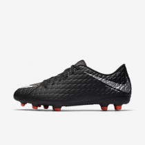Chaussure Nike Hypervenom Phade 3 Fg Pour Homme Football Noir/Noir/Cramoisi Total/Argent Métallique_NO. 852547-001