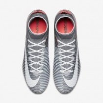 Chaussure Nike Mercurial Superfly V Fg Pour Homme Football Gris Loup/Platine Pur/Infrarouge/Blanc_NO. 852512-010