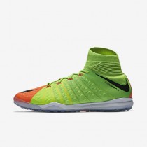 Chaussure Nike Hypervenomx Proximo Ii Dynamic Fit Tf Pour Homme Football Vert Électrique/Hyper Orange/Volt/Noir_NO. 852576-308