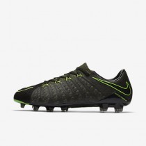 Chaussure Nike Hypervenom Phantom 3 Tech Craft Fg Pour Homme Football Noir/Séquoia/Vert Feuille De Palmier/Vert Électrique_NO. 852569-033