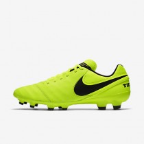 Chaussure Nike Tiempo Genio Ii Leather Fg Pour Homme Football Volt/Volt/Noir_NO. 819213-707