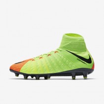 Chaussure Nike Hypervenom Phantom 3 Df Ag-Pro Pour Homme Football Vert Électrique/Hyper Orange/Volt/Noir_NO. 852550-308