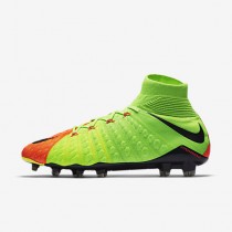 Chaussure Nike Hypervenom Phantom 3 Df Fg Pour Homme Football Vert Électrique/Hyper Orange/Volt/Noir_NO. 860643-308