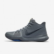 Chaussure Nike Kyrie 3 Pour Homme Basketball Gris Froid/Pure/Bleu Polarisé/Bleu Nuit Marine_NO. 852395-001