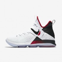 Chaussure Nike Lebron Xiv Pour Homme Basketball Blanc/Rouge Université/Noir_NO. 852405-103