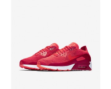 Chaussure Nike Air Max 90 Ultra 2.0 Flyknit Pour Homme Lifestyle Cramoisi Brillant/Rouge Université/Orange Max/Cramoisi Brillant_NO. 875943-600