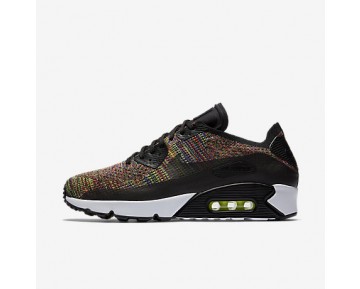 Chaussure Nike Air Max 90 Ultra 2.0 Flyknit Pour Homme Lifestyle Noir/Bleu Souverain/Volt/Cramoisi Brillant_NO. 875943-002