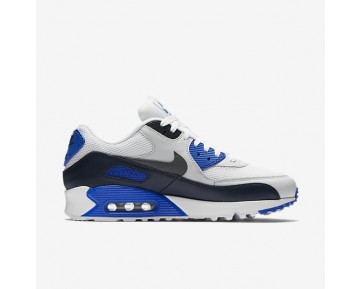 Chaussure Nike Air Max 90 Essential Pour Homme Lifestyle Obsidienne/Platine Pur/Bleu Coureur/Gris Foncé_NO. 537384-421