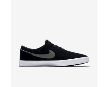 Chaussure Nike Sb Solarsoft Portmore Ii Pour Homme Skateboard Noir/Blanc/Gris Foncé_NO. 880266-010