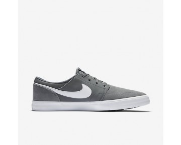 Chaussure Nike Sb Solarsoft Portmore Ii Pour Homme Skateboard Gris Froid/Noir/Blanc_NO. 880266-010