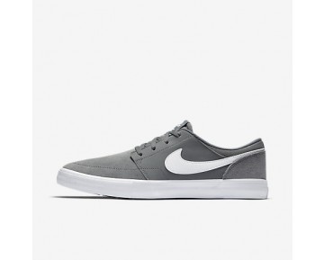 Chaussure Nike Sb Solarsoft Portmore Ii Pour Homme Skateboard Gris Froid/Noir/Blanc_NO. 880266-010