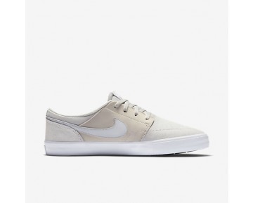 Chaussure Nike Sb Solarsoft Portmore Ii Pour Homme Skateboard Beige Clair/Blanc/Noir/Platine Pur_NO. 880266-041