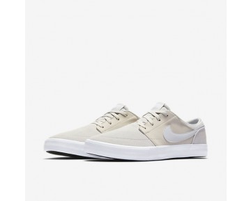 Chaussure Nike Sb Solarsoft Portmore Ii Pour Homme Skateboard Beige Clair/Blanc/Noir/Platine Pur_NO. 880266-041