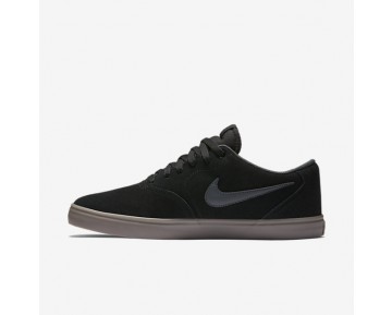 Chaussure Nike Sb Check Solarsoft Pour Homme Skateboard Noir/Gomme Marron Clair/Anthracite_NO. 843895-003