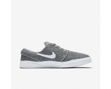 Chaussure Nike Sb Stefan Janoski Hyperfeel Mesh Pour Homme Skateboard Gris Loup/Noir/Blanc_NO. 898424-010