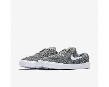 Chaussure Nike Sb Stefan Janoski Hyperfeel Mesh Pour Homme Skateboard Gris Loup/Noir/Blanc_NO. 898424-010