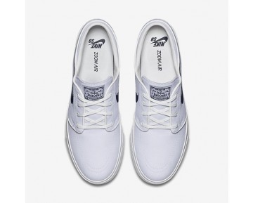 Chaussure Nike Sb Zoom Stefan Janoski Canvas Pour Homme Skateboard Blanc/Obsidienne/Obsidienne_NO. 615957-141
