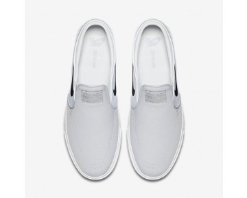 Chaussure Nike Sb Zoom Stefan Janoski Slip-On Canvas Pour Homme Skateboard Gris Loup/Platine Pur/Noir_NO. 831749-004