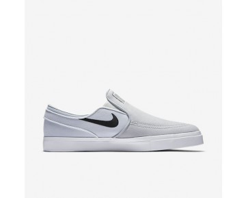 Chaussure Nike Sb Zoom Stefan Janoski Slip-On Canvas Pour Homme Skateboard Gris Loup/Platine Pur/Noir_NO. 831749-004