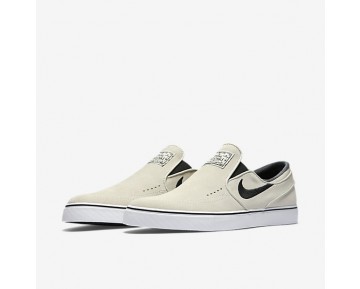 Chaussure Nike Sb Zoom Stefan Janoski Slip-On Pour Homme Skateboard Beige Clair/Blanc/Noir/Noir_NO. 833564-002