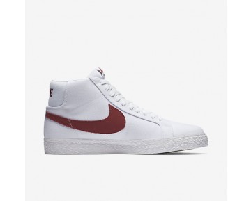 Chaussure Nike Sb Zoom Blazer Mid Canvas Pour Homme Skateboard Blanc/Cèdre_NO. 902662-169