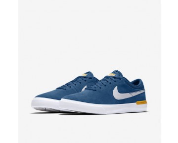 Chaussure Nike Sb Koston Hypervulc Pour Homme Skateboard Bleu Industriel/Or Université/Blanc_NO. 844447-417