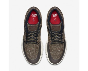 Chaussure Nike Sb Stefan Janoski Max Mid Pour Homme Skateboard Marron Baroque/Cramoisi Laser/Voile/Noir_NO. 807507-206