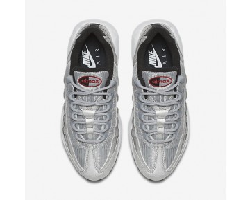 Chaussure Nike Air Max 95 Qs Pour Femme Lifestyle Argent Métallique/Noir/Blanc/Rouge Intense_NO. 814914-002