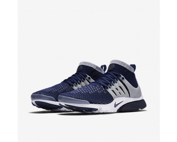 Chaussure Nike Air Presto Ultra Flyknit Pour Homme Lifestyle Bleu Marine Collège/Gris Loup/Blanc/Bleu Marine Collège_NO. 835570-402