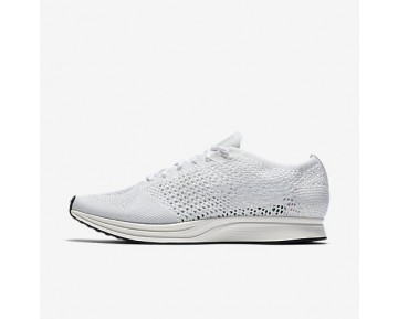 Chaussure Nike Flyknit Racer Pour Femme Lifestyle Blanc/Voile/Platine Pur/Blanc_NO. 526628-100