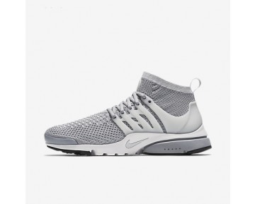 Chaussure Nike Air Presto Ultra Flyknit Pour Homme Lifestyle Gris Loup/Blanc/Noir/Platine Pur_NO. 835570-002