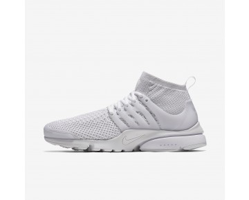 Chaussure Nike Air Presto Ultra Flyknit Pour Homme Lifestyle Blanc/Blanc/Cramoisi Total/Blanc_NO. 835570-100
