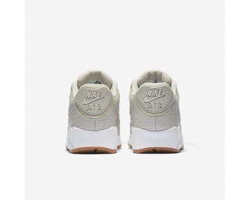Chaussure Nike Air Max 90 Premium Pour Femme Lifestyle Beige Clair/Jaune Gomme/Blanc/Beige Clair_NO. 896497-001