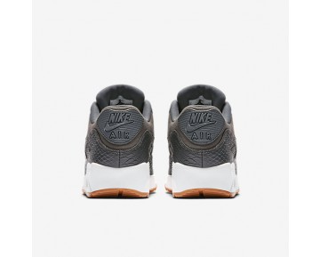 Chaussure Nike Air Max 90 Premium Pour Femme Lifestyle Gris Foncé/Jaune Gomme/Blanc/Gris Foncé_NO. 896497-003