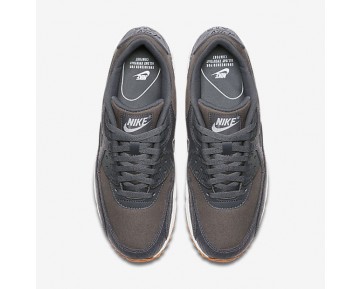 Chaussure Nike Air Max 90 Premium Pour Femme Lifestyle Gris Foncé/Jaune Gomme/Blanc/Gris Foncé_NO. 896497-003