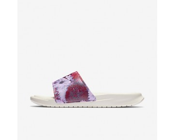 Chaussure Nike Benassi Just Do It Ultra Premium Pour Femme Lifestyle Voile/Bordeaux/Rose Prisme_NO. 818737-106