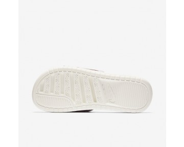 Chaussure Nike Benassi Just Do It Ultra Premium Pour Femme Lifestyle Voile/Bordeaux/Rose Prisme_NO. 818737-106