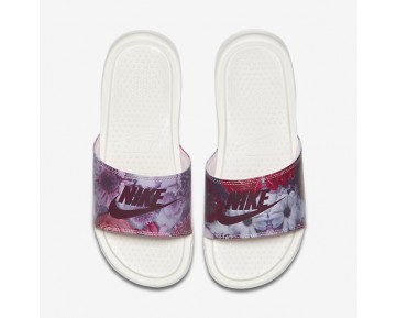 Chaussure Nike Benassi Just Do It Ultra Premium Pour Femme Lifestyle Voile/Bordeaux/Rose Prisme_NO. 818737-106