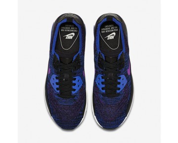 Chaussure Nike Air Max 90 Ultra 2.0 Flyknit Pncl Pour Femme Lifestyle Bleu Coureur/Hyper Violet_NO. 889694-401