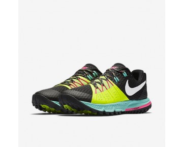 Chaussure Nike Air Zoom Wildhorse 4 Pour Femme Running Noir/Volt/Hyper Turquoise/Blanc_NO. 880566-007
