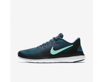 Chaussure Nike Flex 2017 Rn Pour Femme Running Bleu Légion/Noir/Rouge Cocktail/Vert Phosphorescent_NO. 898476-401